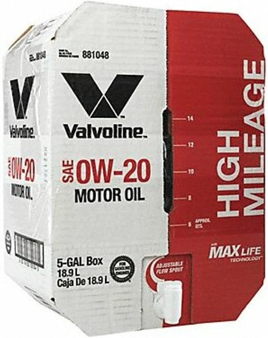 Valvoline 881048 0W-20 Maxlife High Mileage Motor Oil - 5 Gal Advanced Bay Box, 5 gallon, 1 Pack 2 612b 3WjeIL. AC SL1500