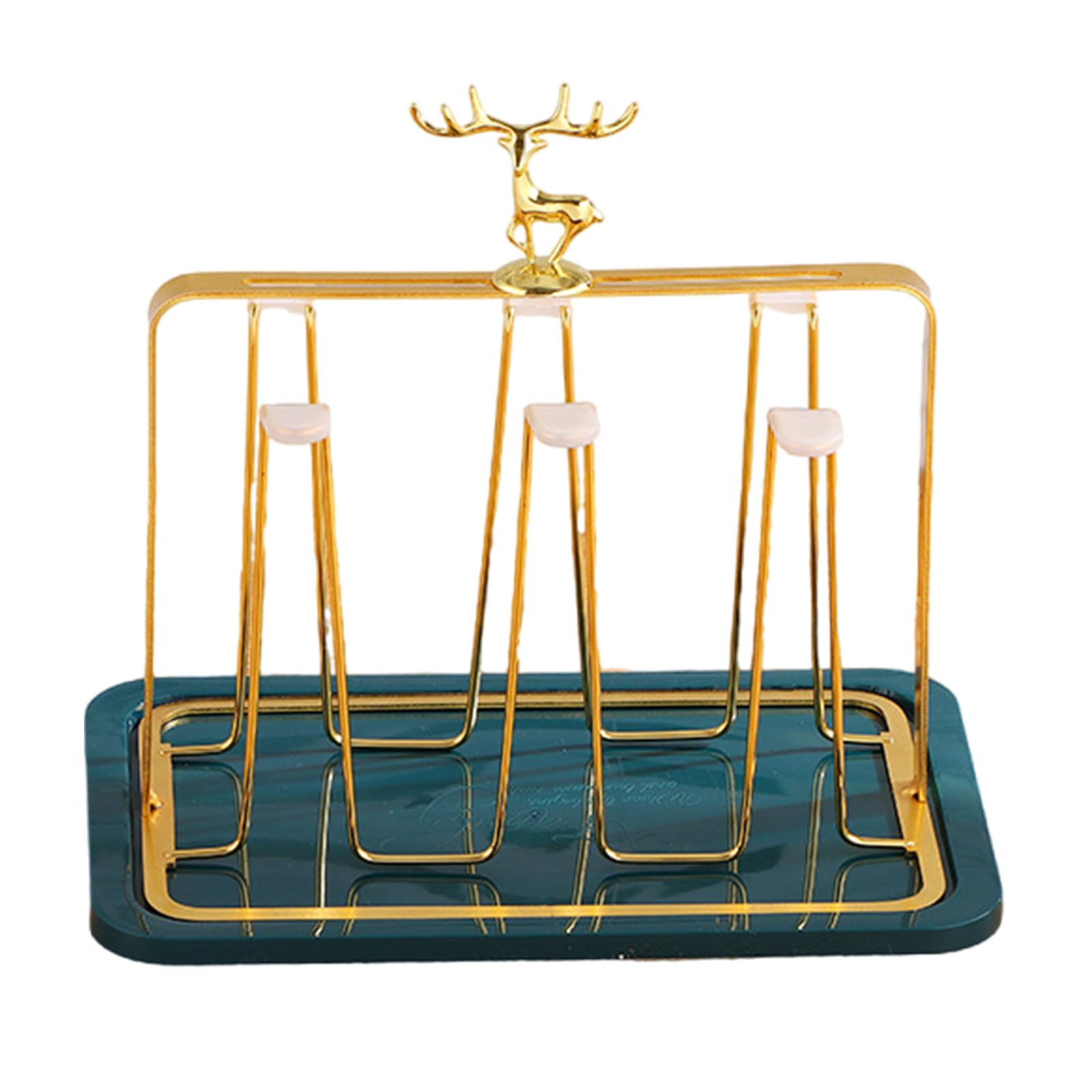 Hsioluted Portable Glass Cup Draining Rack Home Accessory for Mugs and Teacups with Easy Installation and Cleaning Features Kitchen Organizers