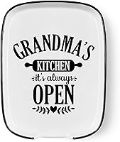 Vista 10 de Divertido soporte grande para cucharas de cerámica, descanso para cucharas para estufa, descanso para cucharas blanco estilo granja para chef