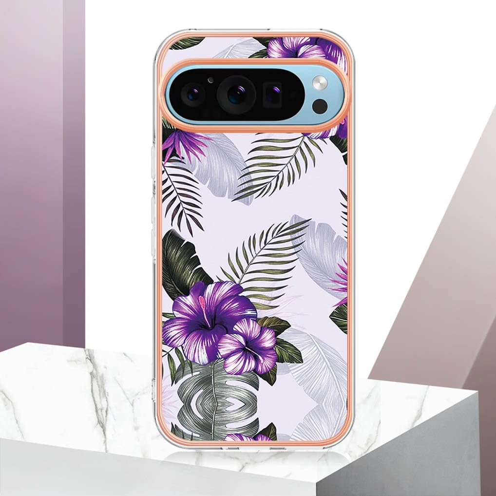 Emlivi Custodia magnetica trasparente con glitter per Google Pixel 8