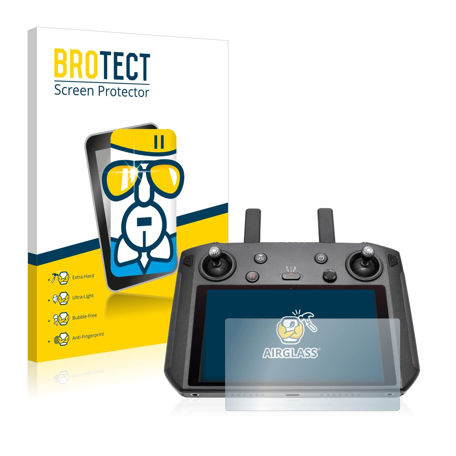 brotect Pellicola Protettiva Vetro per DJI Smart Controller Protezione Schermo [Durezza Estrema 9H, Chiaro]