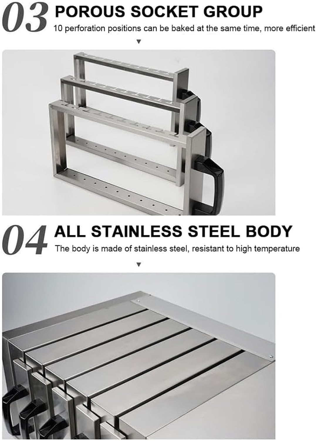 Commercial Drawer Barbecue Grill, 3/5/7 Layer Multifunctional Electric Barbecue Meat Skewers Machine with 0-300 °C Temperature Adjustment, for Outdoor Kitchen, BBQ, Restaurant, Party (B 7)