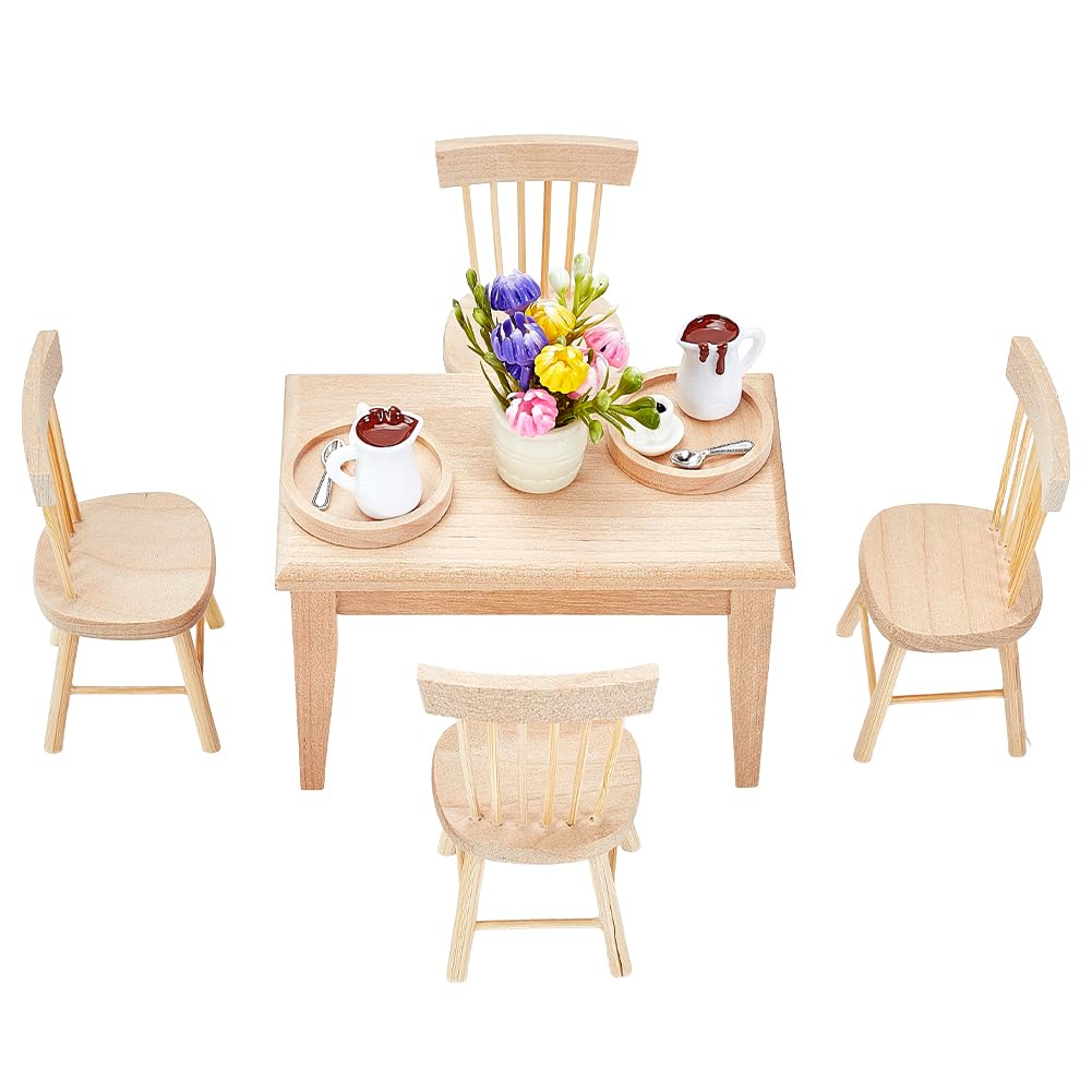 Meuble maison de poupee bois créez un coin café miniature chaleureux 1:12