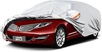 Vista 92 de Funda de automóvil de 6 capas para Tesla Model 3 (2017-2025), impermeable para todo tipo de clima, protección UV contra la nieve, el sol, la lluvia