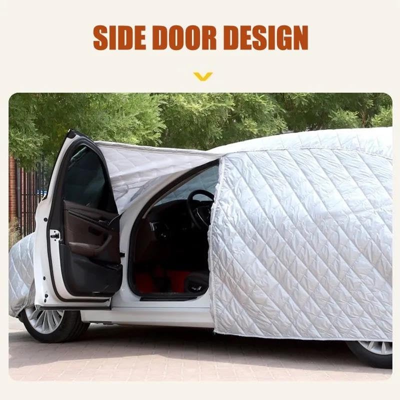 Copriauto Impermeabili Copertura Antigrandine Tenda Protettiva Parabrezza Esterno Esterno Completo Veicoli Pioggia Esterno Universale Per Auto Coperture per auto (Color : Silver, Size : M)