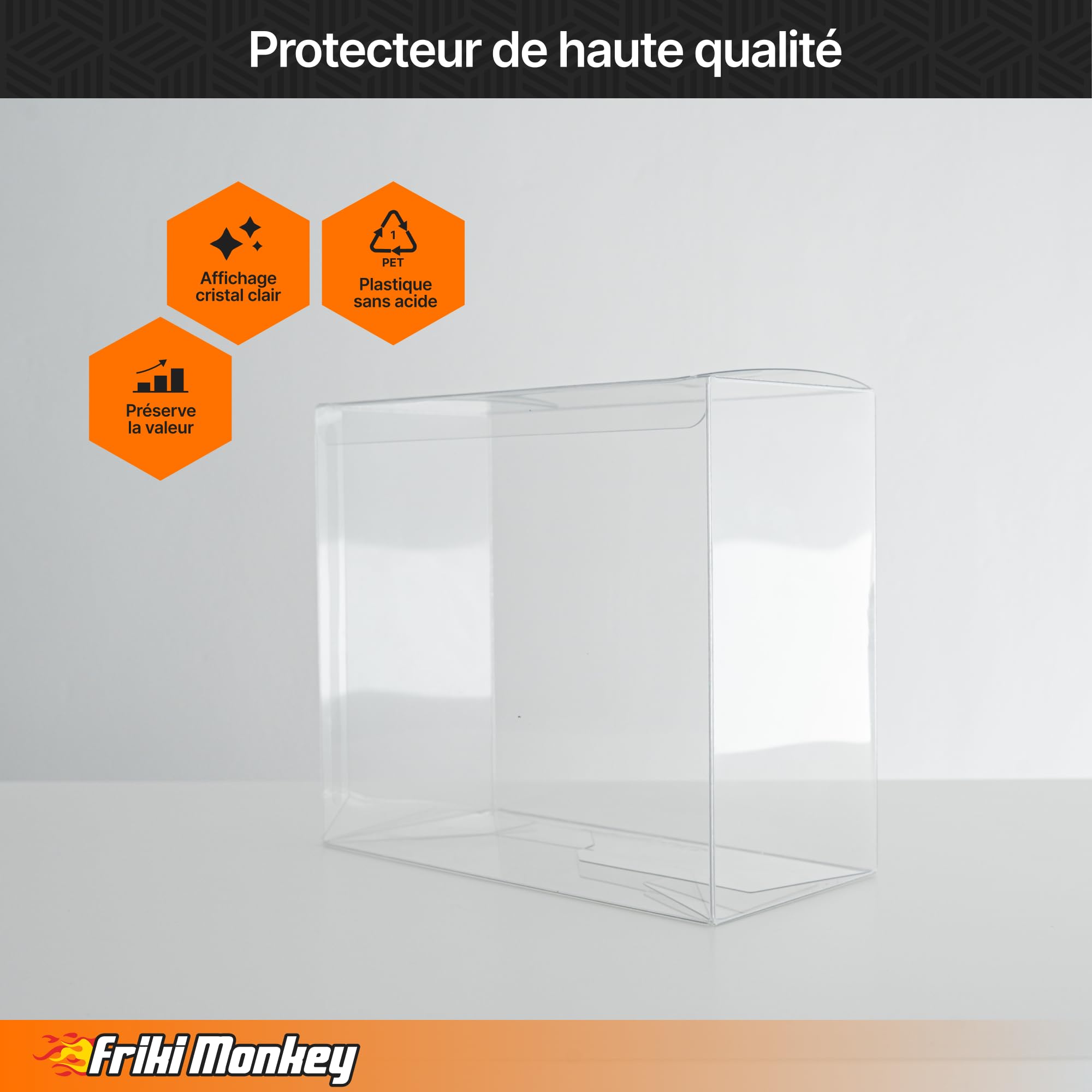 Boîte de protection PET Elite Trainer – Lot de 10 boîtiers rigides transparents 19 × 16,7 × 9 cm – Compatible Pokémon ETB – Résistant, anti-poussière, idéal collection