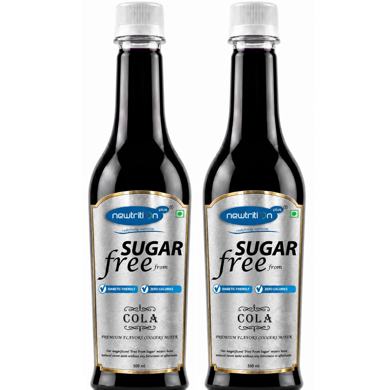 Newtrition Plus Redefining Nutrition Sugar Free DIET COLA Mixer Syrup - Pack of 2 (500 ml each) - Zero Calorie, Diabetic Friendly, Keto Friendly-picture-13