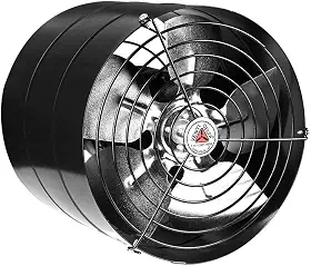 EXAUSTOR 20 CM A. R. BI-VOLT PRETO AXIAL INDUSTRIAL