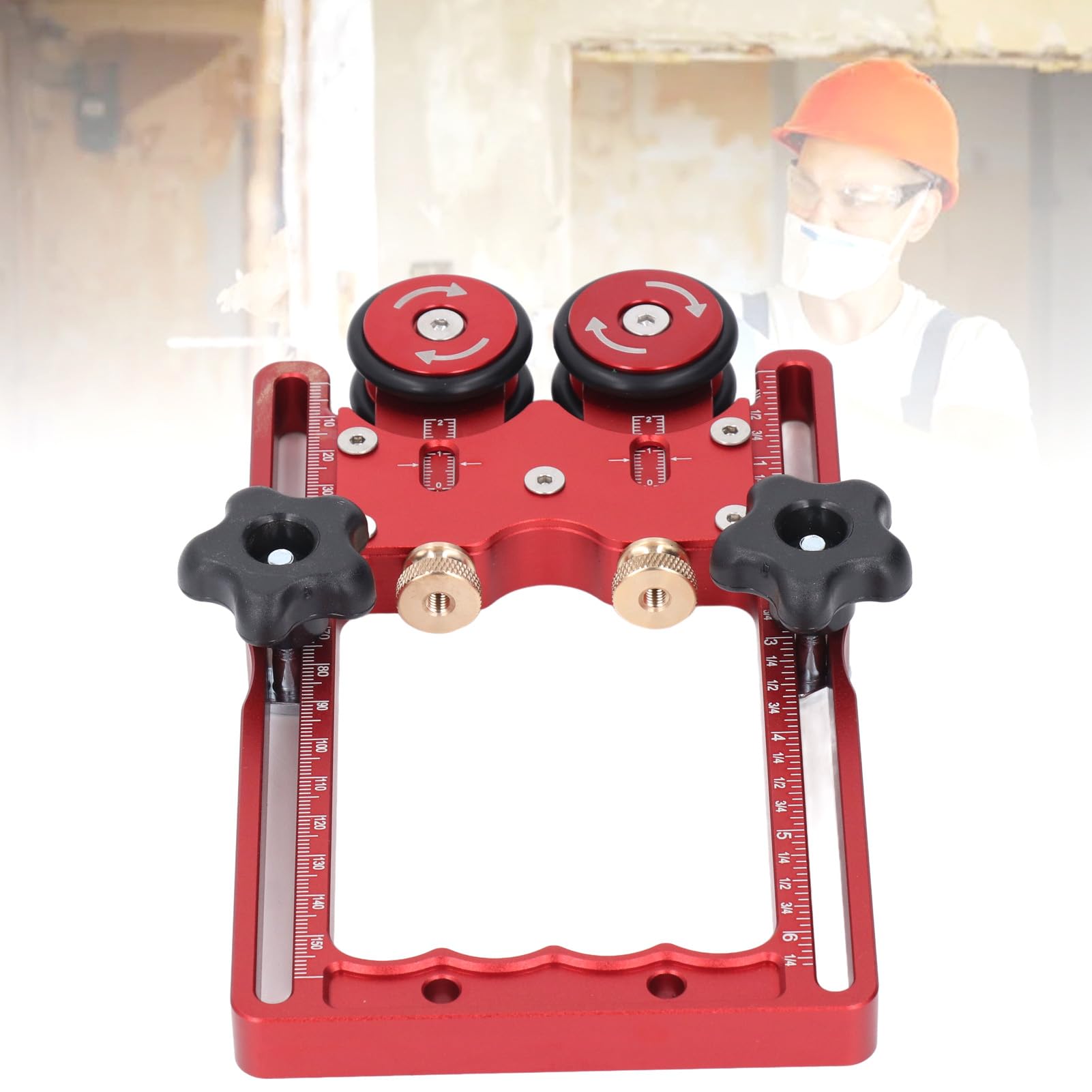 Rullo tura tavolo sunicon cuscinetto a doppia ruota a doppia ruota 160 mm Rolle di gui per per la lavorazione del legno