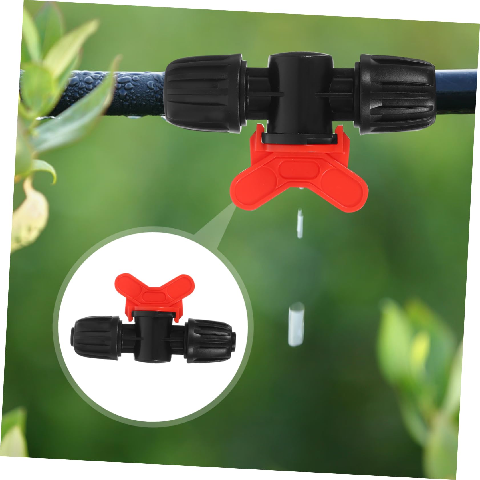 Raccordi rapidi, kit sistema di irrigazione da giardino da 20 pezzi Accessori dado di bloccaggio Connettore del rubinetto della parte di irrigazione a goccia del tubo