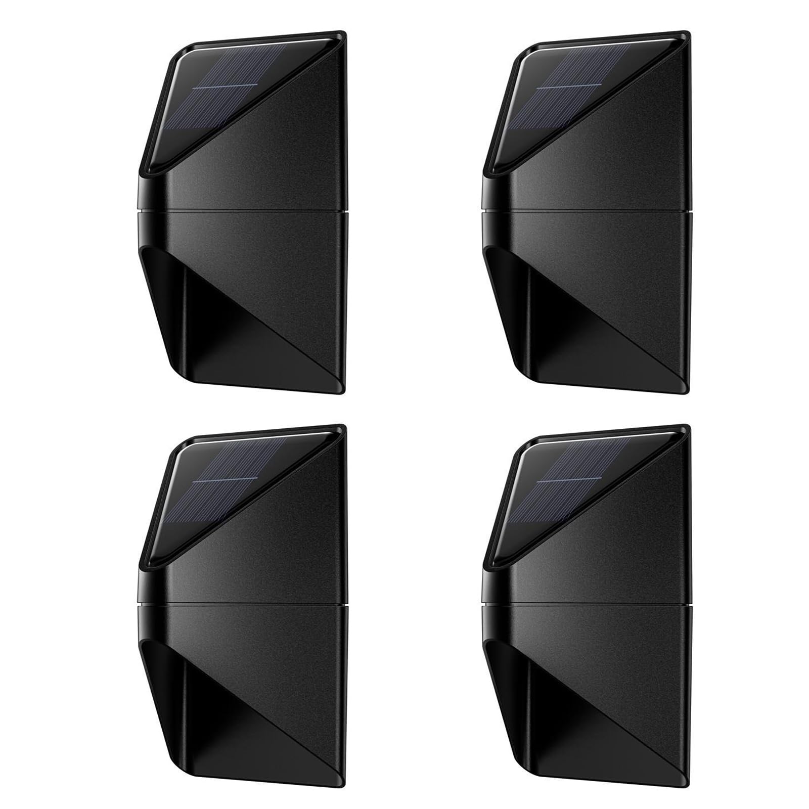 Aolyty 4pcs LED Solar Wall Lamp