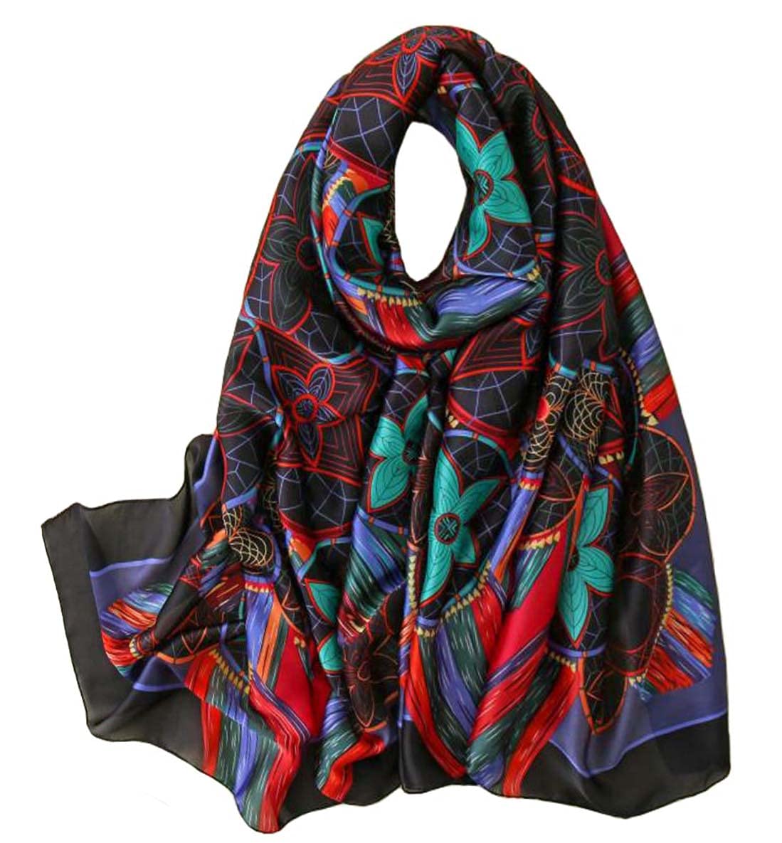 Scarfs for Women Fashion Scarves Long Satin Silk Feeling Scarf Lightweight Sunscreen Shawls