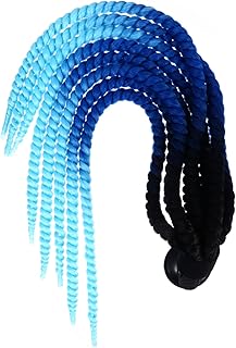 FAVOMOTO Capacete Dreadlocks Rabo De Cavalo Cabelo Rabo De Cavalo Decalques De Motocicleta Meninas Capacete De Motocicleta Tranças Acessórios De Capacete Tranças Capacete Ornamento