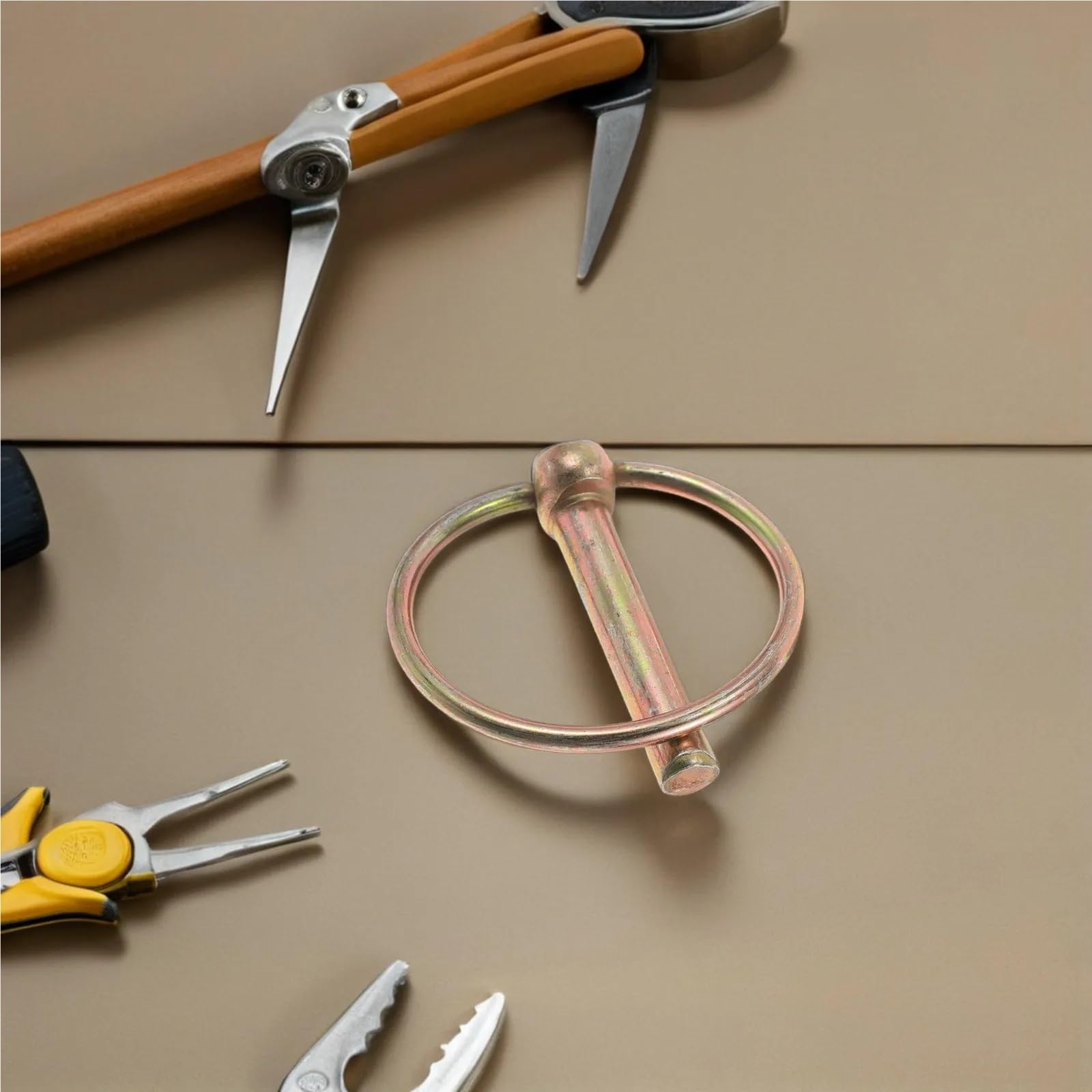 Abschleppstift 20-teiliges Hochleistungs-Anhängerkupplungs-Sicherheitsnadel-Set, hochfester Stahl, Lynch-Nadeln for LKW, Traktoren, Anhänger, Bootskipper für Abschleppen(6X5X1.5CM)