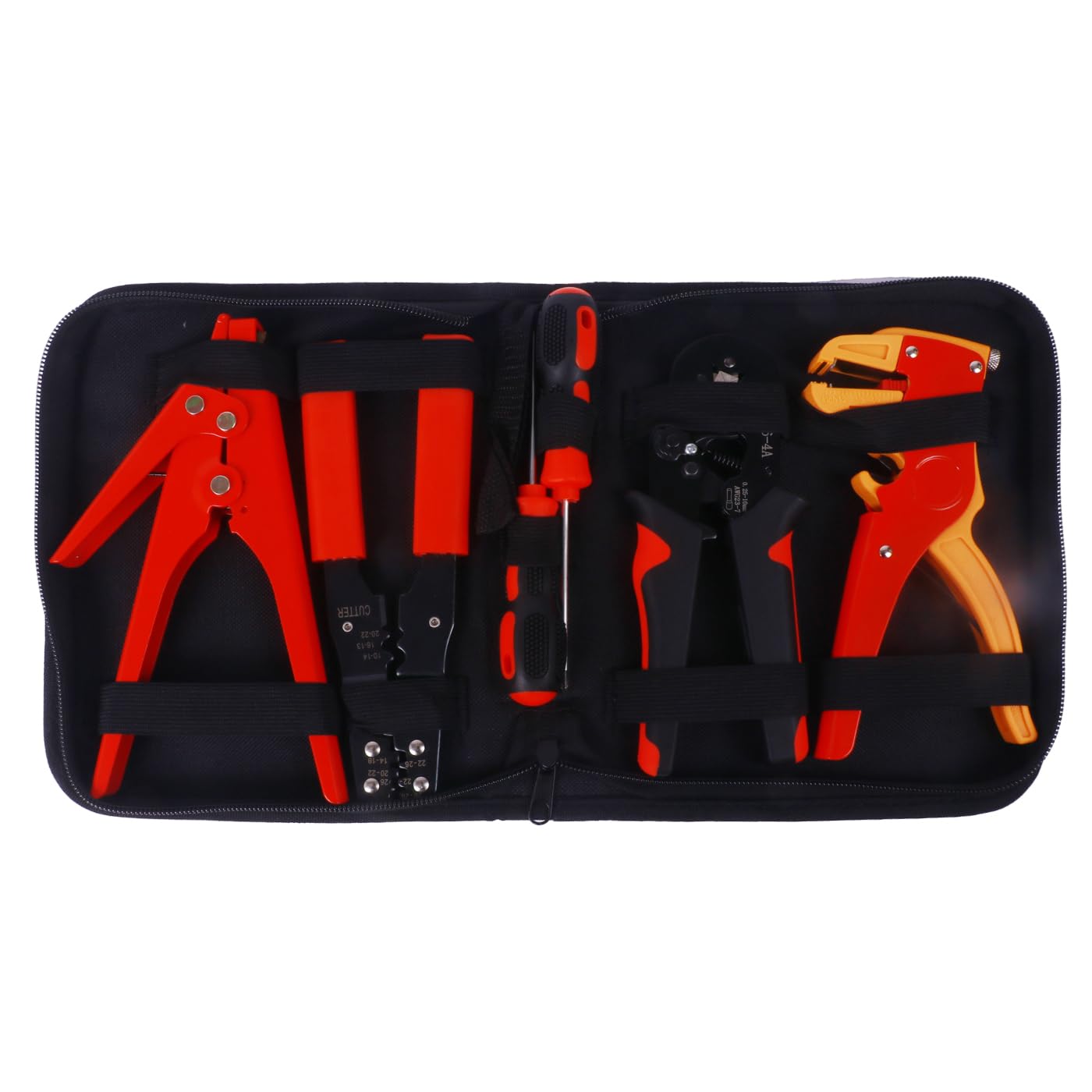 Juego de herramientas multifunción de crimpado de cables, HS-519 HS-202B HSC8 6-4A Multifunción Terminal Cable crimpado alicates herramienta pelacables Kit de herramientas para cables y