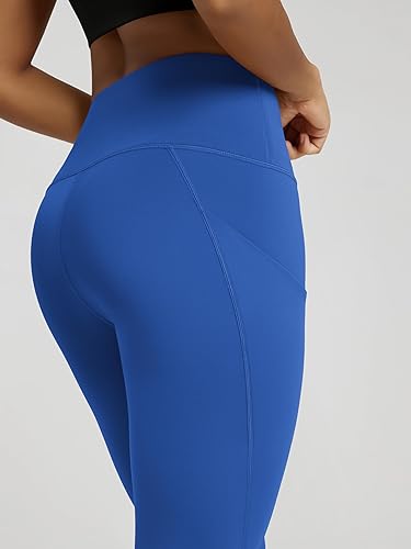 Miniatura 410 de ODODOS - Leggings tipo capri de mujer, no se traslucen y modelan el abdomen, con cintura alta y bolsillos; para hacer yoga, atletismo, ejercicio
