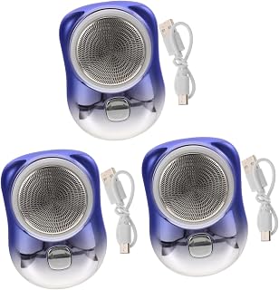 minkissy 3 Pçs Barbeador Elétrico Barbeadores De Barba Para Homens Aparador De Rosto Masculino Aparador De Nariz Barbeador Elétrico Barbeador De Barba Masculino Aparador De Cabelo Mini