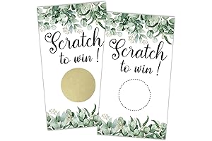 REWIDPARTY 50 Bridal Shower Scratch Off Game Cards