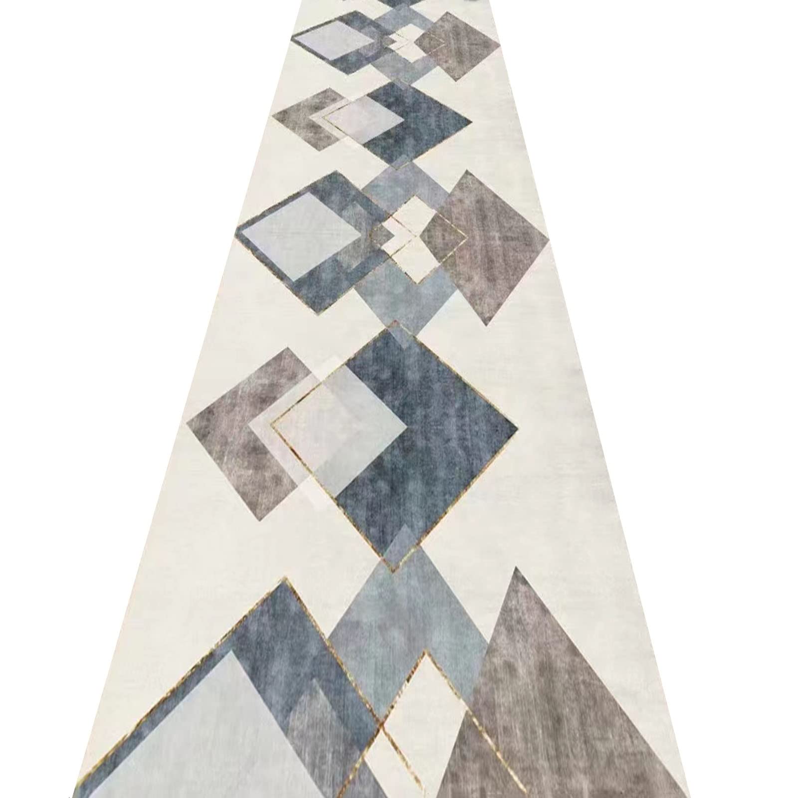 Tapis de couloir géométrique antidérapant souple tapis d'entrée