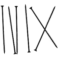 Vista 14 de 280 tornillos para paneles de yeso #6 × 3/4 pulgadas de alta dureza, negros, rosca gruesa, cabeza Phillips, cabeza avellanada, tornillos para madera