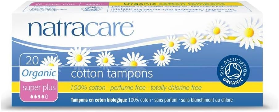 Natracare Organic Non Applicator Tampons Super Plus 20 Per Pack