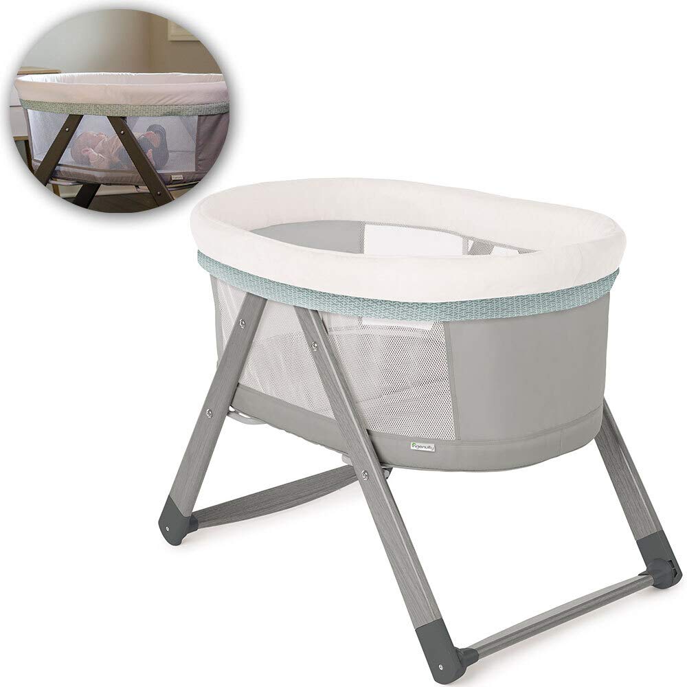 Ingenuity Spacious Rocking Bassinet Recommended for 0 to 5 Months