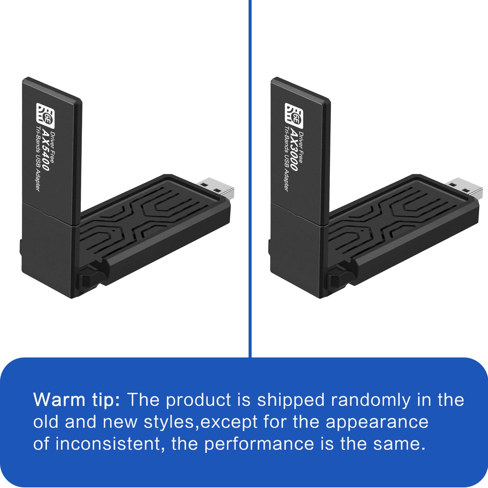 Adaptador WiFi 6E USB 3.0, adaptador WiFi 802.11axe, AXE3000 Tri-Band Wireless Gigabit Speed de hasta 5.3 Gbps, nueva banda de 6 GHz, compatible con Windows 11/10