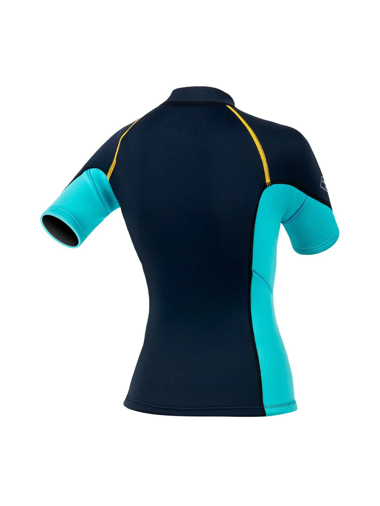 MSemis Maglietta Muta in Neoprene da 1,5 mm da Donna Giacca Termica Subacquea a Manica Corta Top Rash Guard Maglia Protettiva per Nuoto Snorkeling Immersione e Surf