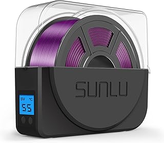 [Upgraded] SUNLU Filament Dryer Box, Built-in Fan S1 Plus Filament Dry Box, Compatible with 99% PLA PETG ABS 3D Printer Filaments, Keeps Filaments Dry, Filament Dehydrator Storage Box, S1 Plus, Black