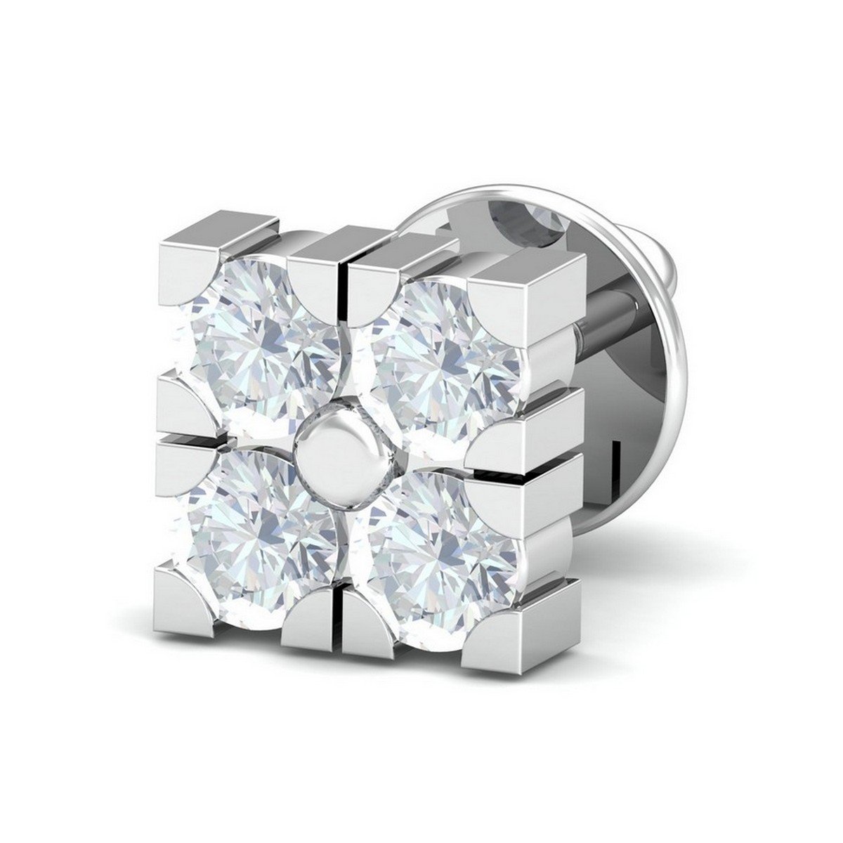 Kuberbox 18K Gold and Diamond Gabru Mens Ear Stud (B01N9EYFFE) Amazon Price History, Amazon Price Tracker