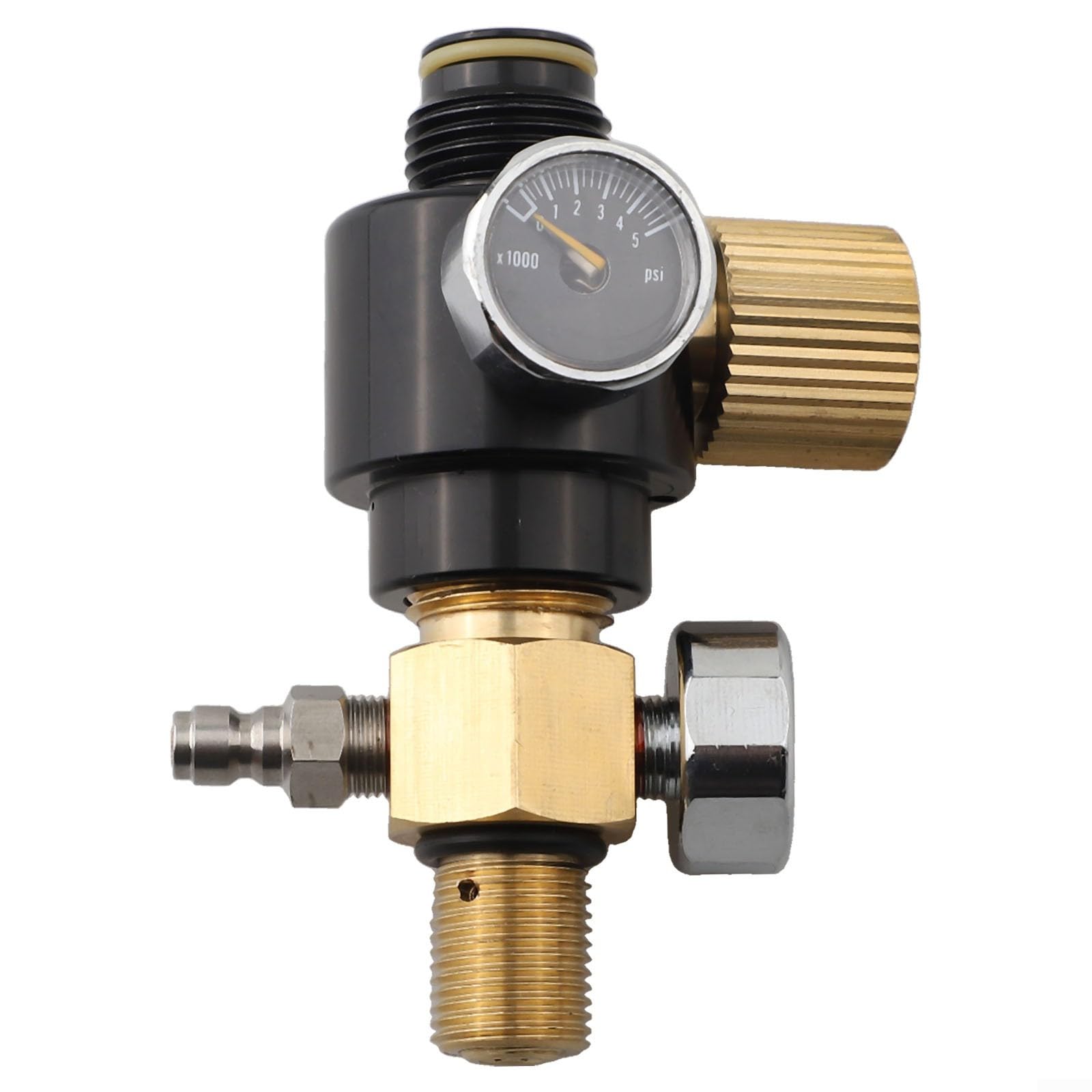 Einstellbarer Druckregler aus Edelstahl für HPA-Tanks 300bar/4500psi (5/8 mit Regler)
