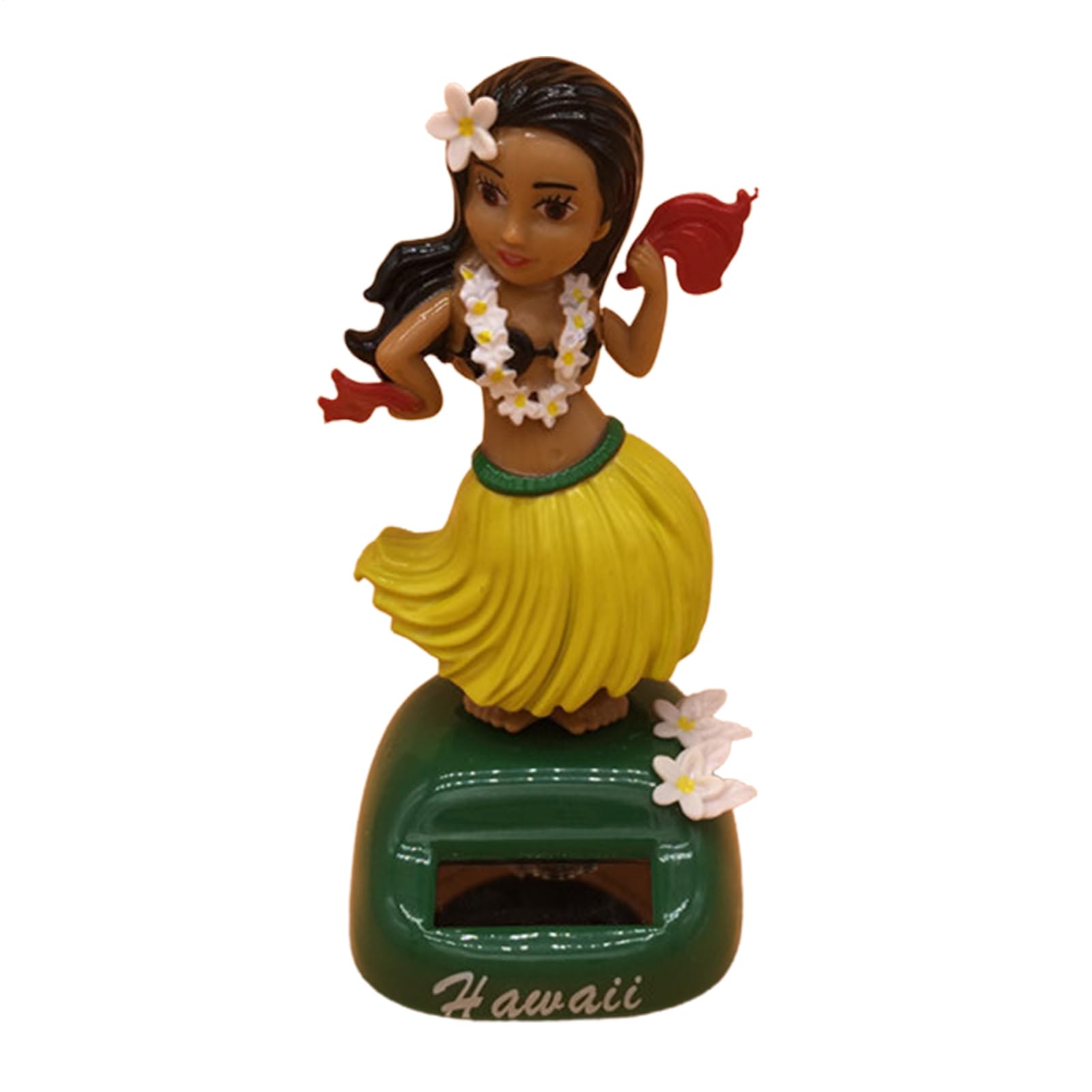 Hawaiian Hulas Girl Solar Dashboard Doll Hawaiian Dancing Girl, Swinging Bobble Toy For Car, Dashboard Ornaments For Car Interior Home Party Decor Learning Collectible Dolls