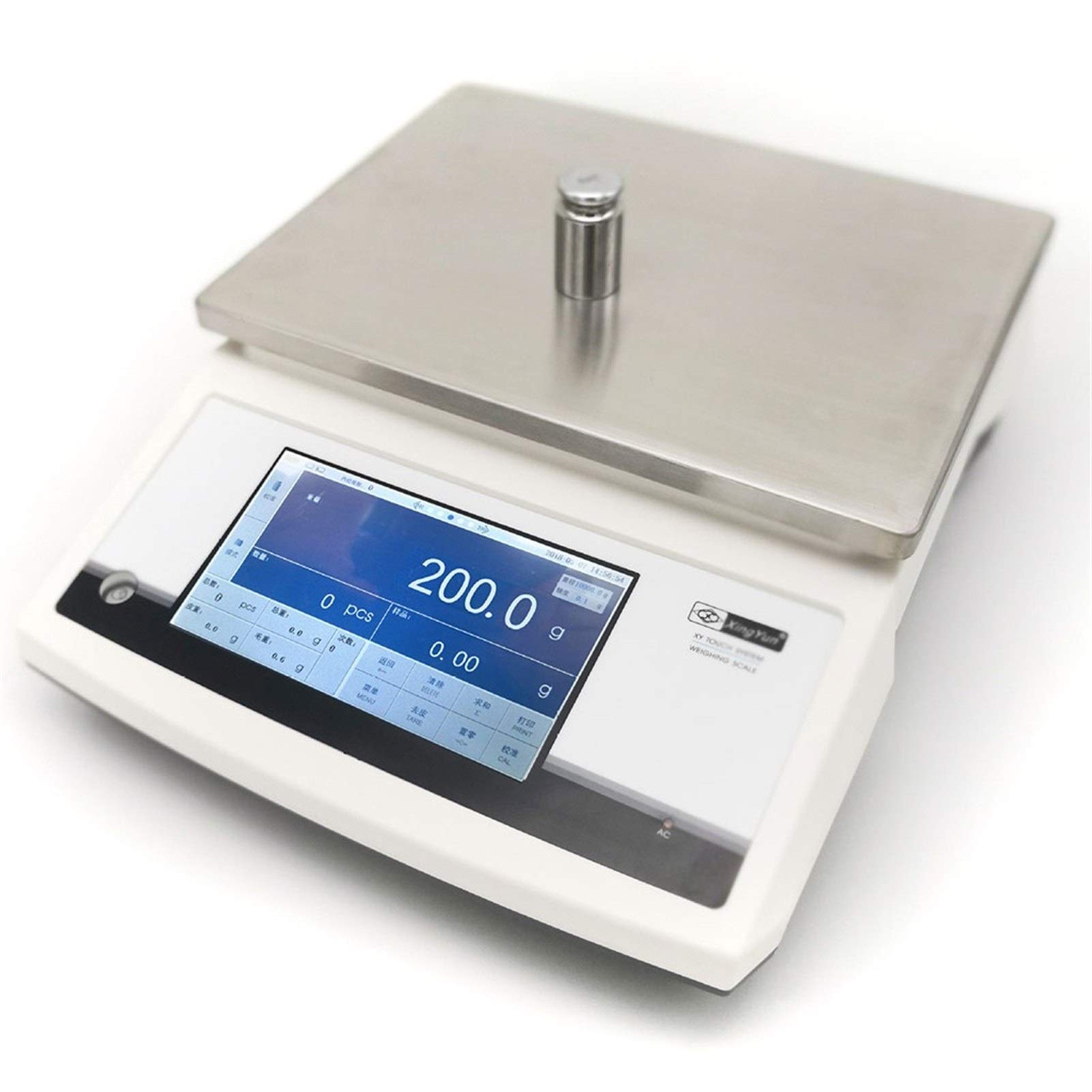 LHHL High Precision 30kg/0.1g lab Electronic Platform Scales Digital Analytic Balance with 7 inch HD LCD Touch Screen (Size : 30kg/0.1g)