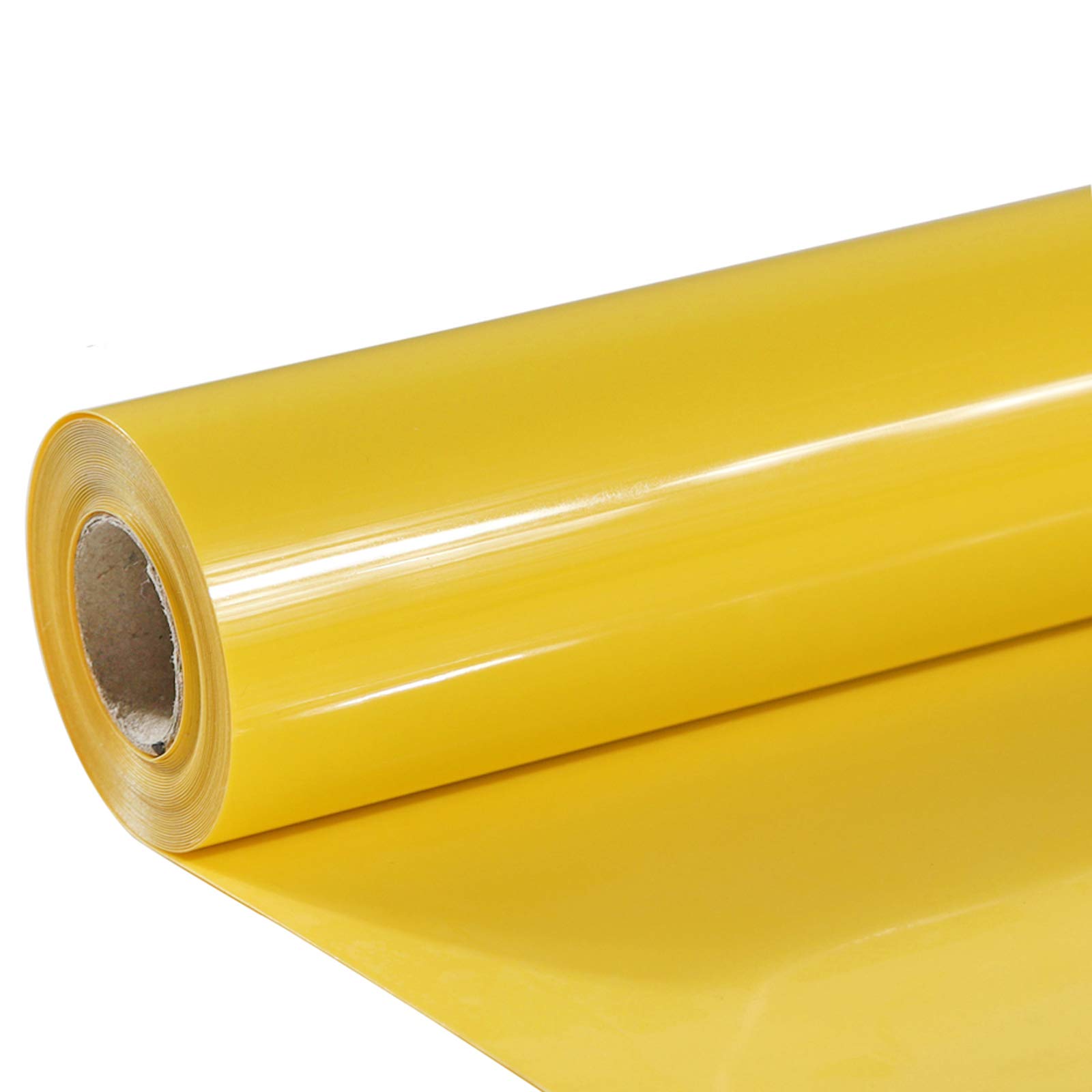 TUMIYA HTV 30,5 cm x 2,4 m rolki winylowe termotransferowe na koszulkę błyszczący samoprzylepny tył (żółty)