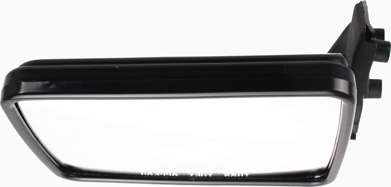 Compatible with 87-93 Ram 50 Pickup Truck Rear View Door Mirror Assembly Manual Black Left Side