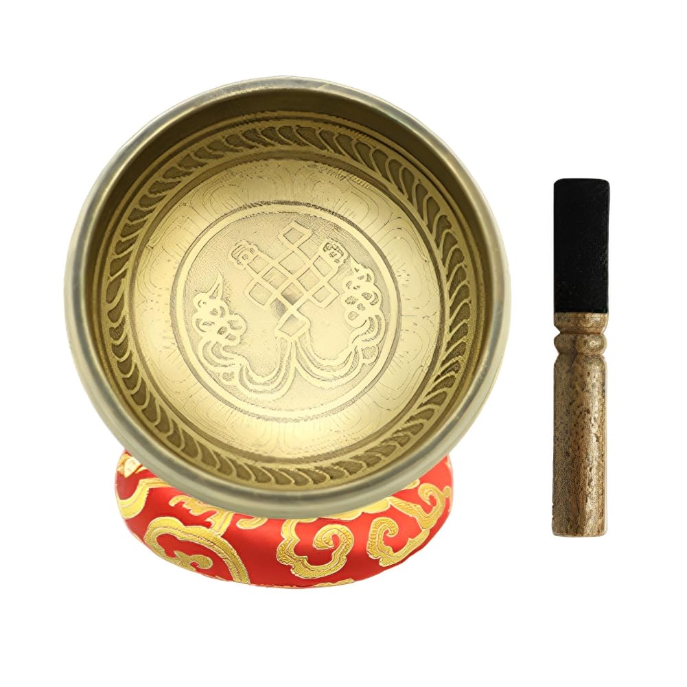 Set di campane tibetane per meditazione, fatta a mano, per yoga, attenzione e meditazione, campana tibetana per yoga, rilassamento, donne e uomini