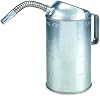 Lumax LX-1528 Silver 4 Quart Galvanized Measure Can with Flex Spout. Deluxe Measures with Spill-proof Tops. The Measure Can has a durable Galvanize Finish to resist Rust
