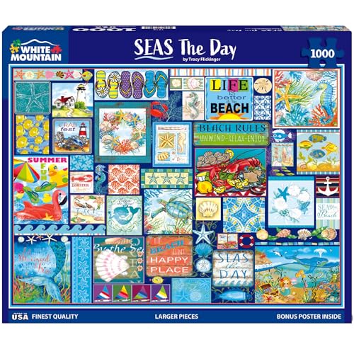White Mountain Seas The Day 1000 Piece Jigsaw Puzzle