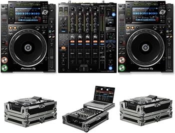 Pioneer DJ CDJ-2000 NXS2 + DJM-900 NXS2 + FZCDJ & FZGS12MX1 Cases