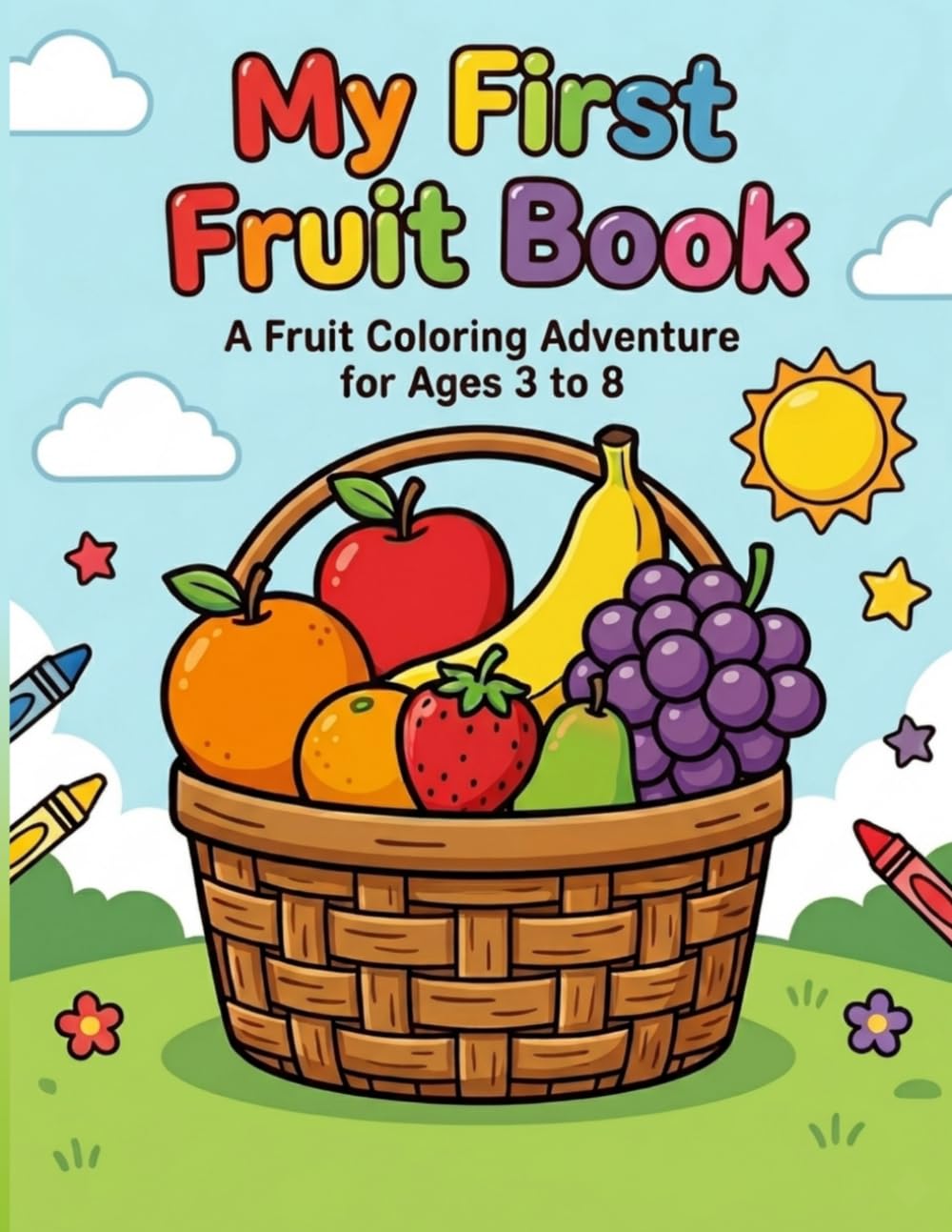 My First Fruit Book: A Fruit Coloring Adventure for Ages 3 to 8
