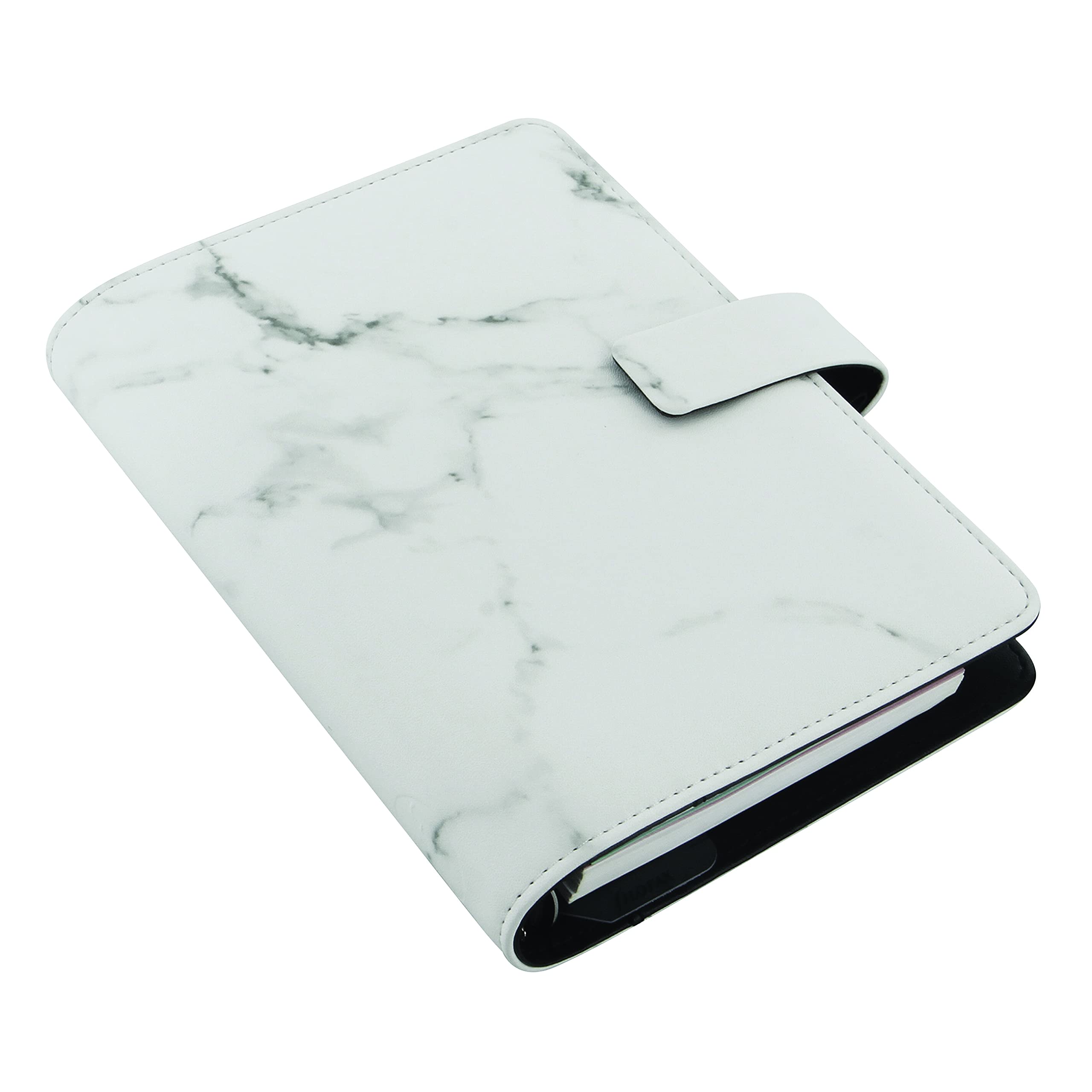 Filofax Architexture Organizer, persönliche Größe, Marmor – Marmor, Lederoptik, sechs Ringe, Wochenansicht, Kalender 2022 (C028701-22)
