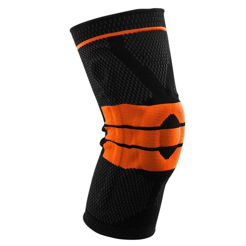 Miglior Ginocchiera for Men & Women 1 pz Sport anticollisione Ginocchio Protezioni Traspirante Antiscivolo Biciclette Esterni Ginocchiere for Il Basket Sci Equitazione Pattinaggio (Colore: Arancione,