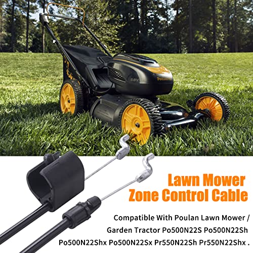 Oraevy 532183281 183281 Lawn Mower Engine Zone Control Cable Compatible With Poulan Roper Husqvarna Craftsman Weed Eater Walk-Behind Craftsman Lawnmower Parts Model 917 Briggs Stratton (2Pack) #TOP5