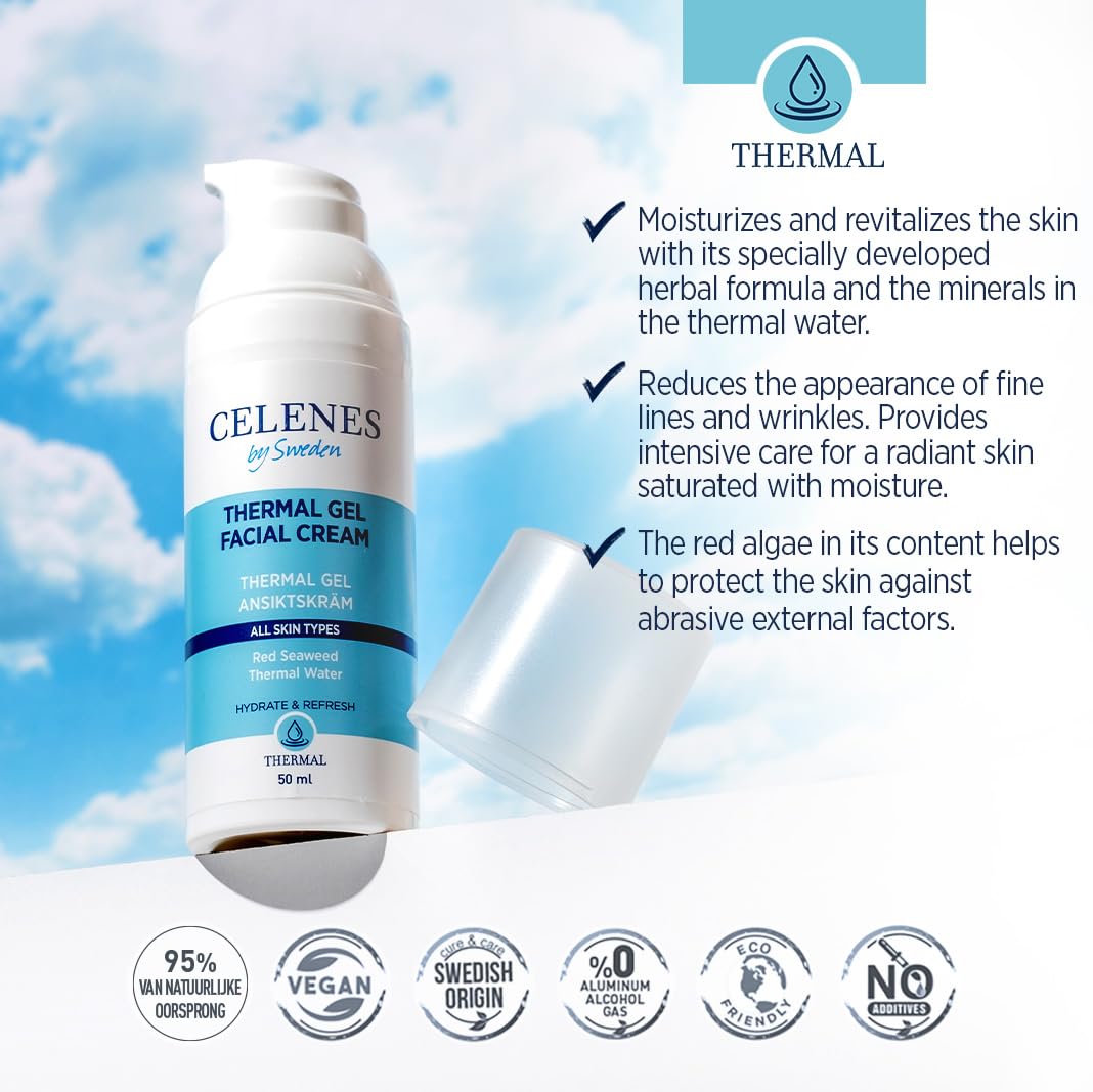 Celenes by Sweden Thermal Gel Face Cream 50ml - Image 3