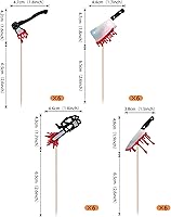 Vista 136 de Rsstarxi Paquete de 36 adornos para cupcakes de Halloween, bruja, fantasma, magdalenas, murciélagos, arañas, gatos, decoración de pasteles