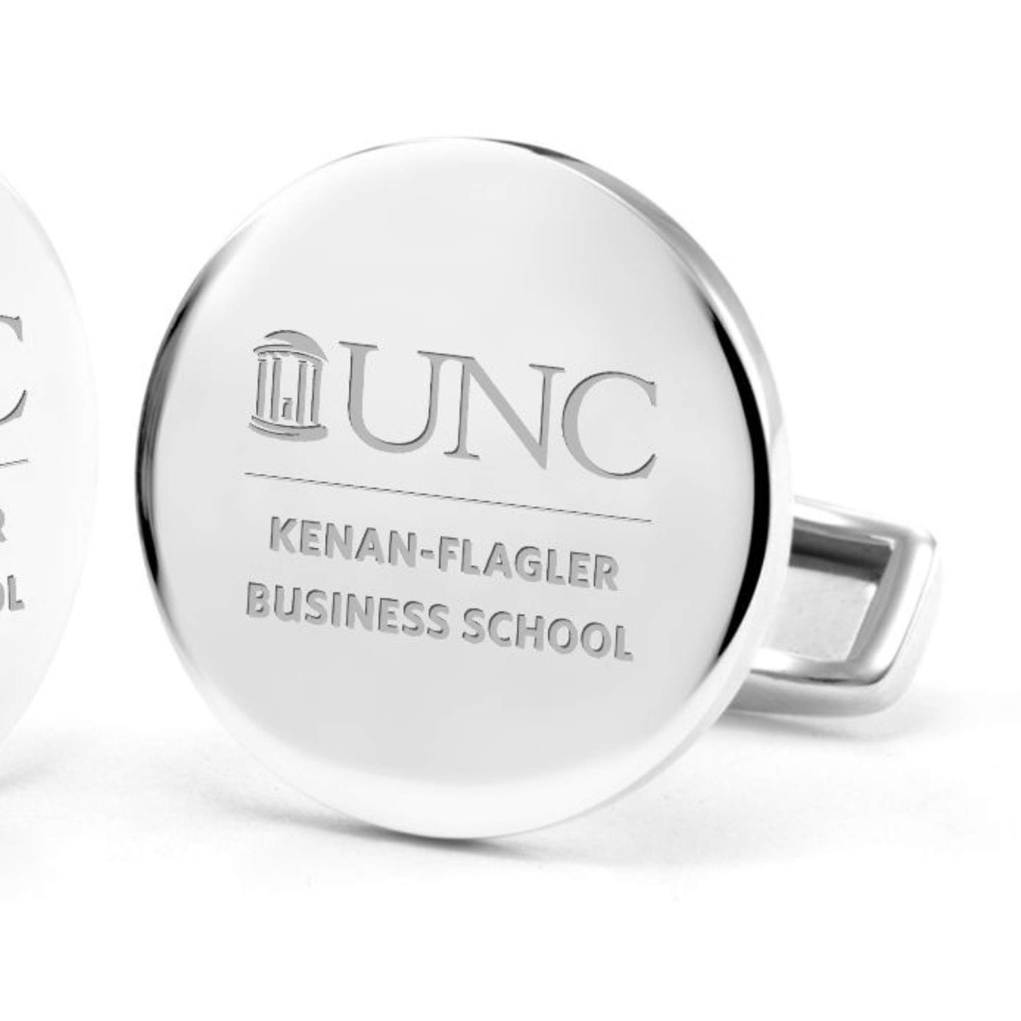 UNC Kenan-Flagler Cufflinks in Sterling Silver