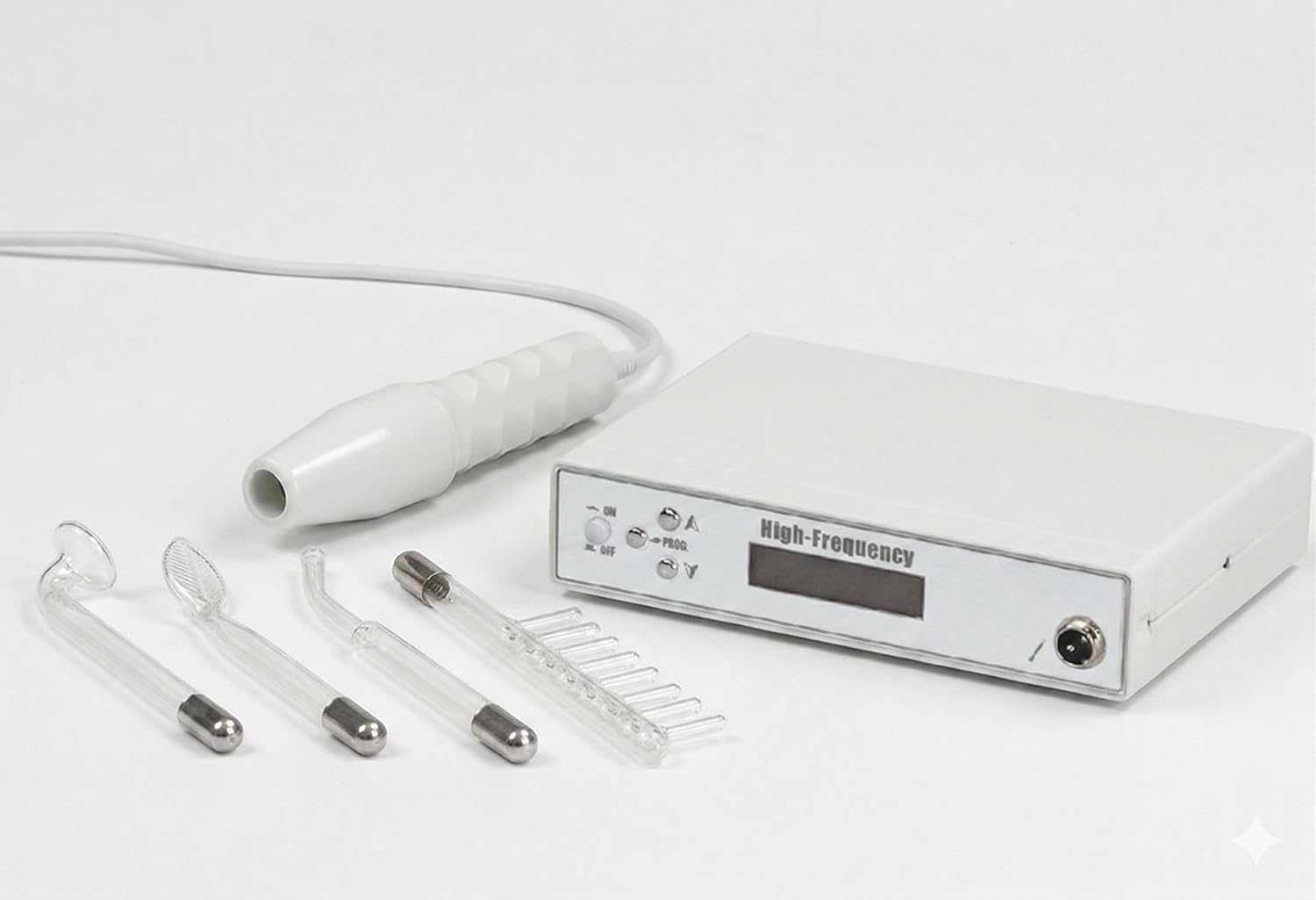 Facial Spa Compact Portable High Frequency Facial Machine with 4 Argon Glass Tubes, Anti-Aging Skin Tightening Device