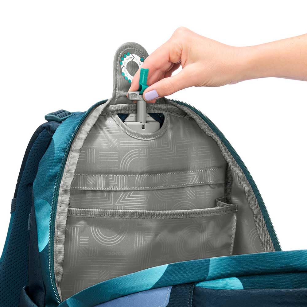 coocazoo MATE Schulranzen-Set 3tlg für Mädchen und Jungen ab der 4. Klasse mit Rucksack. Schlamperetui und Sportbeutel (Aqua Flow)