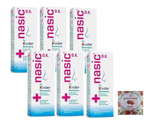 Nasic für Kinder Nasenspray O.K. 10 ml Set mit 6 x 10 ml inkl. einer Handcreme ODER Handseife der West-Apotheke (Apothekenexpress)