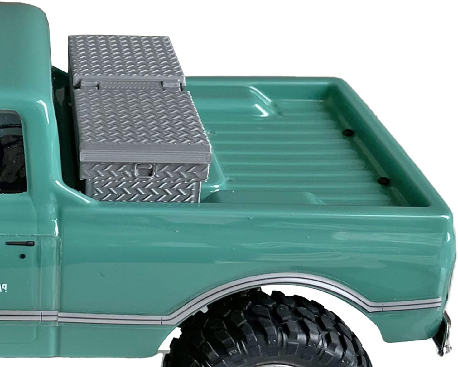 Tool Box Truck Bed upgrade parts for SCX24 C10 RC truck crawler 1/24 Scale(NO Truck included)